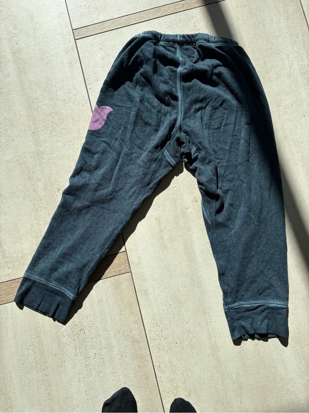 NO FURTHER MARKDOWN  price is price Freecity Black Joggers w/ Pink Accent & Logo - Picture 6 of 7